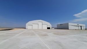 hangar metalotextil aeropuerto teruel