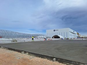 hangar metalotextil aeropuerto teruel